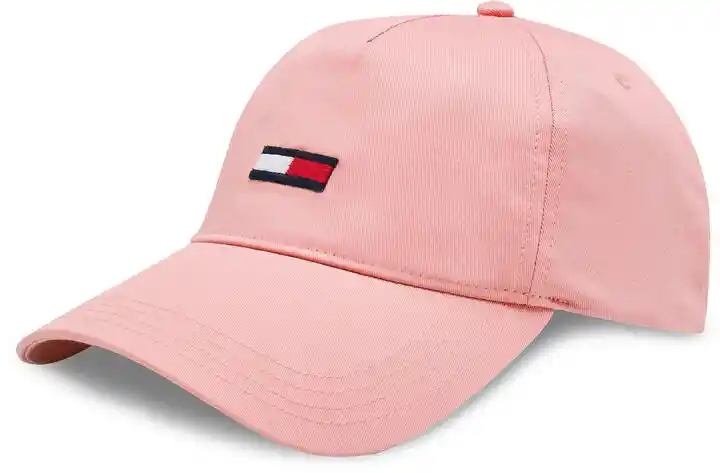 Tommy Jeans Czapka z daszkiem Tjw Elongated Flag 5 Panels Cap AW0AW15842 Różowy