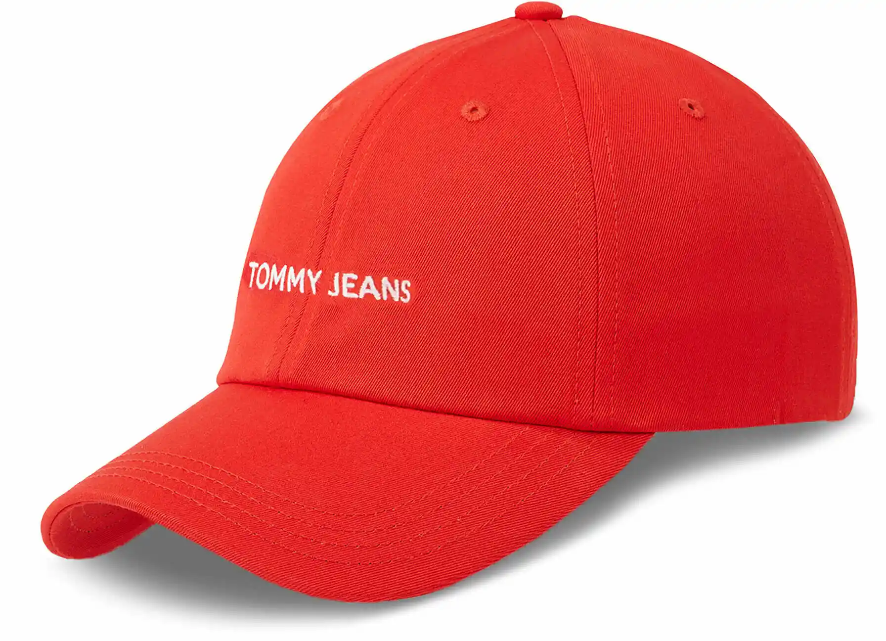 Tommy Jeans Czapka z daszkiem Tjw Linear Logo Cap AW0AW15845 Czerwony