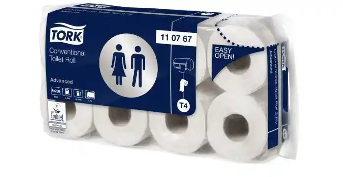 Tork Advanced Papier Toaletowy w rolce konwencjonalnej biały