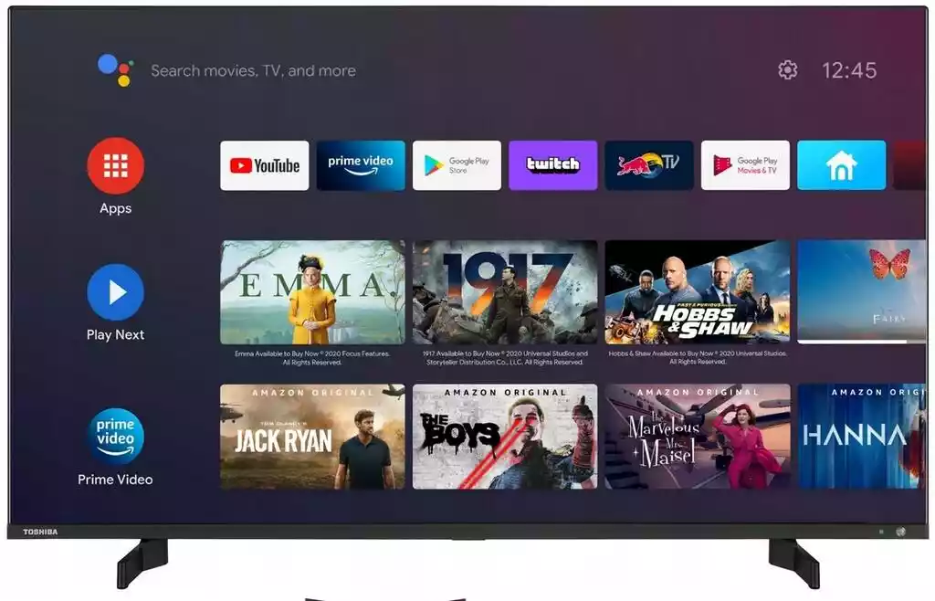 Telewizor Toshiba 43UA5D63DG 43 cale 4K UHD Anrdoid Smart Tv