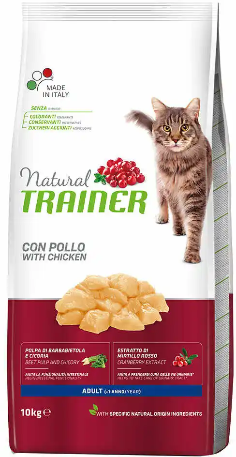 Trainer Natural Cat Natural Trainer Adult z kurczakiem - 10 kg karma sucha