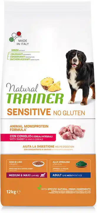 Trainer Natural Sensitive Natural Trainer Sensitive Adult Medium/Maxi, z królikiem - 12 kg