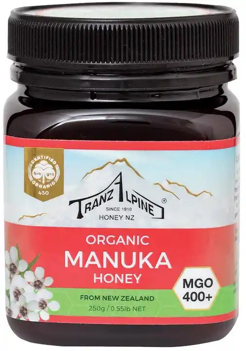 TRANZALPINE MIÓD MANUKA MGO 400+ BIO 250g