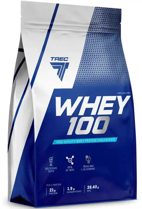 Trec Nutrition TREC Whey 100 - 900g - Double Chocolate - Odżywki białkowe