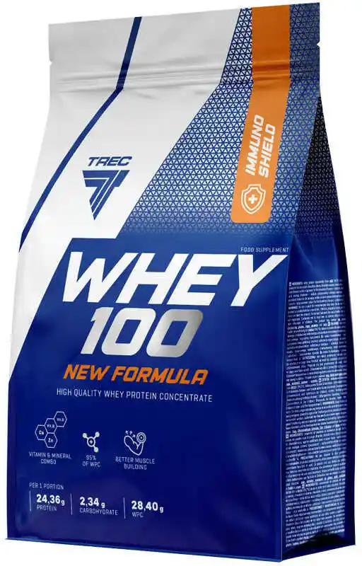 Trec Nutrition TREC Whey 100 Immuno Shield - 700g - Peanut Butter Vanilla - Odżywki białkowe