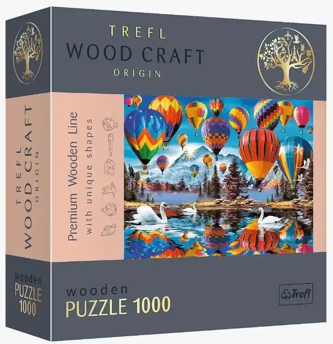 Trefl Puzzle Drewniane 1000 Kolorowy Balony