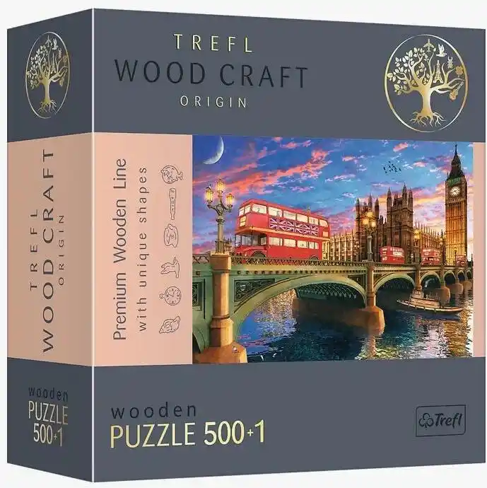 Trefl Puzzle Drewniane 500+1 Londyn