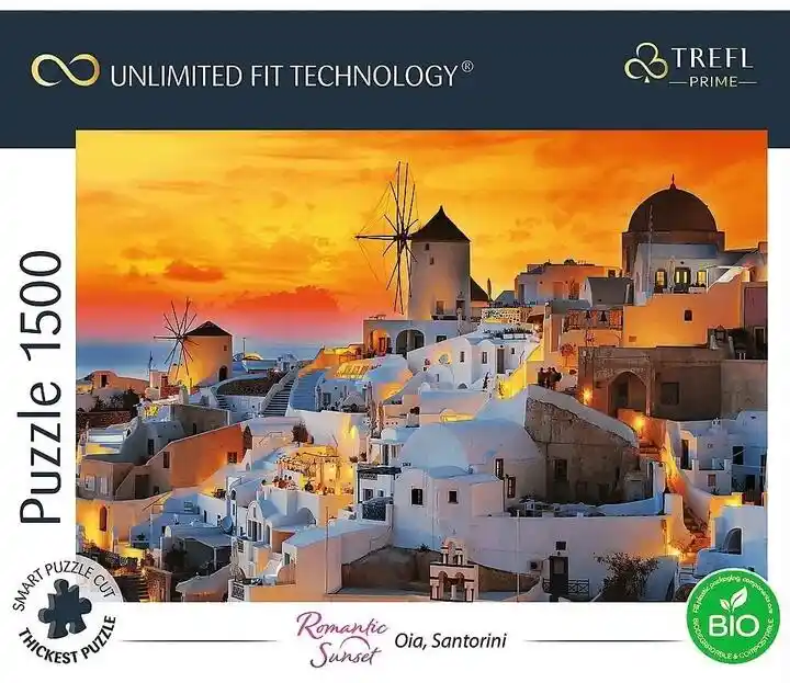 Trefl Puzzle Prime Unlimited Fit Technology Oia Santorini 26195 (1500 elementów)