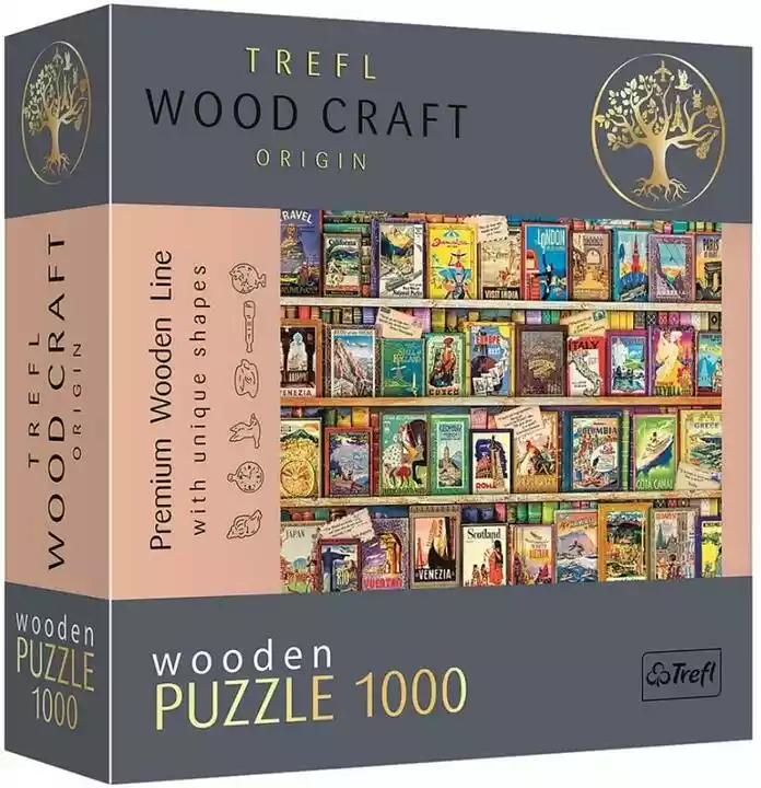 TREFL Puzzle Wood Craft Przewodniki po świecie 20176 (1000 elementów)