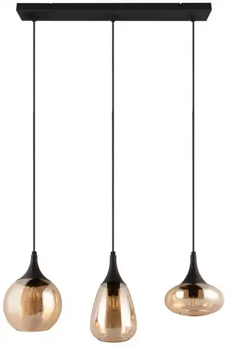 Trio Lampa wisząca Lumina czarna 3-punktowa 317000313