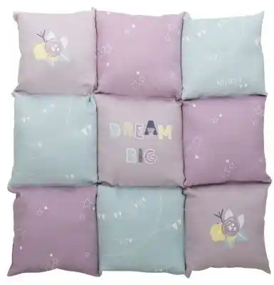 Trixie Poduszka Junior Patchwork liliowo-miętowo-różowa 60x60cm TX-37073