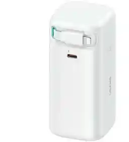 Usams Fast Charge XMF Series ze zwijanym kablem Lightning 18000mAh PD45W Biały Powerbank