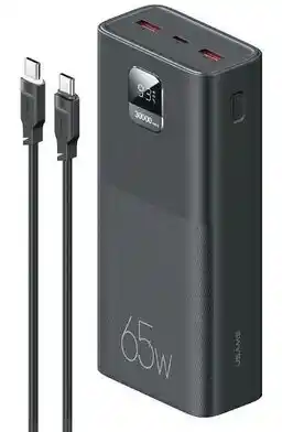 Usams Powerbank PB68 30000 mAh 65W Czarny