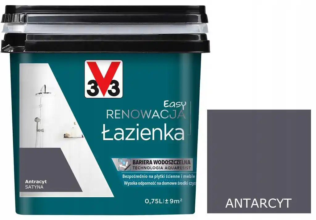 V33 Easy Renowacja Łazienka Antracyt 0,75L