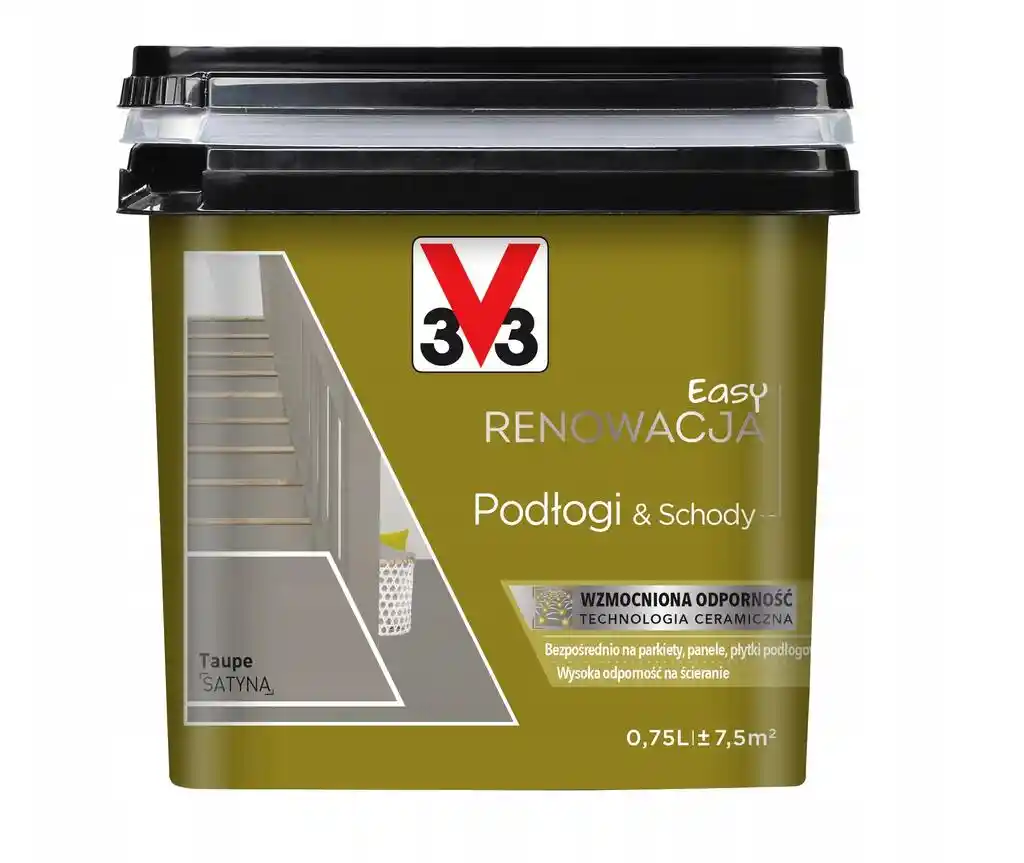 V33 Easy Renowacja Podłogi & Schody Taupe 0,75L