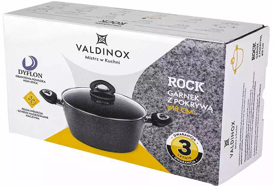 Valdinox Rock 204002357 Indukcja Aluminium 1,7l Garnek tradycyjny