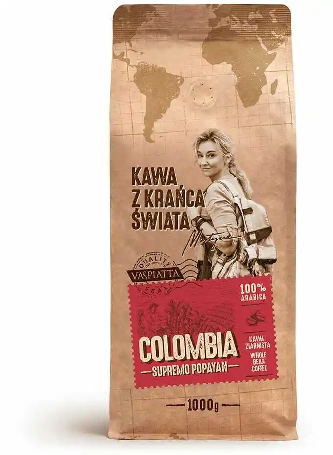 Vaspiatta Kawa z Krańca Świata Columbia Supremo Popayan 1kg