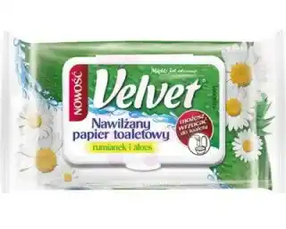 VELVET Nawilżany papier toaletowy Rumianek i Aloes 42szt