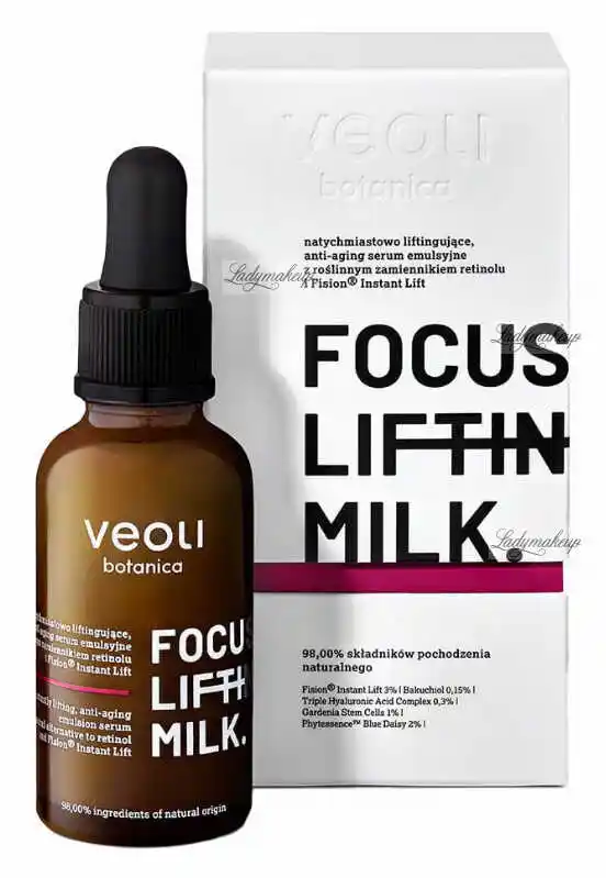 Veoli Botanica Focus Lifting Milk Natychmiastowo liftingujące serum emulsyjne 30 ml