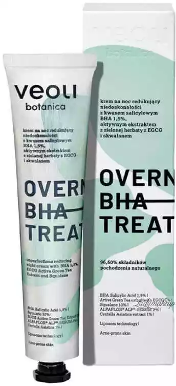 Veoli Botanica Overnight BHA Treatment-Krem na noc redukujący niedoskonałości 50ml