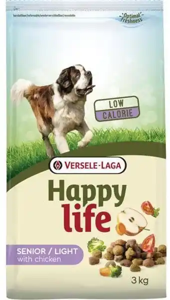 Versele-laga Happy Life Light Senior Chicken 15 kg - sucha karma dla psich seniorów kurczak 15kg