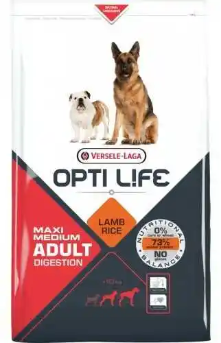 Versele Laga Opti Life ADULT DIGESTION Maxi 1 kg - Krokiety MONOproteinowe Jagnięcina dla średnich psów/Maxi powyżej 10 kg wagi