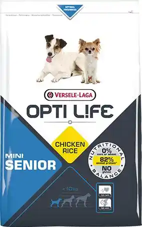 Versele-laga Opti Life Senior Mini 7,5kg - z kurczakiem - dla małych ras w wieku powyżej 7 lat