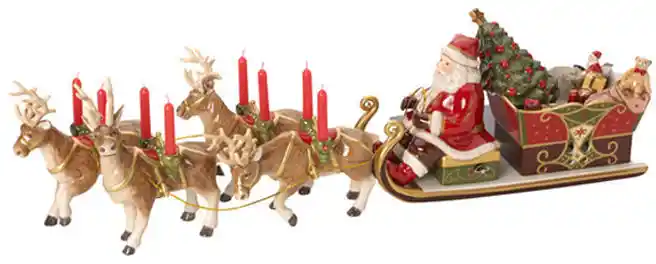 Villeroy Boch Świecznik - Kulig ze Św. Mikołajem Christmas Toys