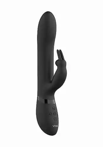 Vive Amoris Stimulating Beads Rabbit Black - Wibrator króliczek