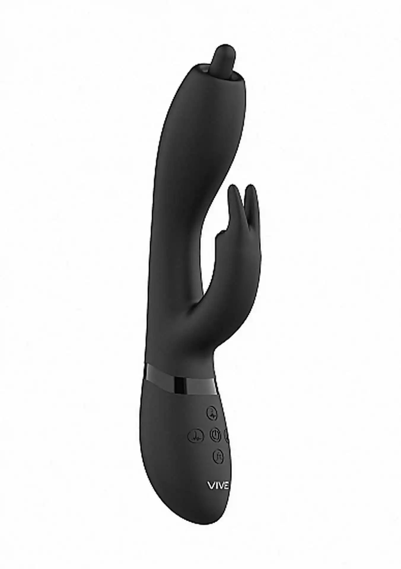 Vive Nilo Pinpoint Rotating G Spot Rabbit Black - Wibrator króliczek Czarny