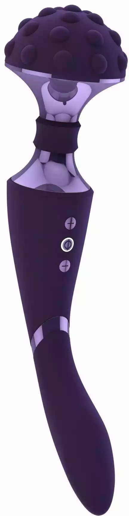 Vive Shiatsu Bendable - Wibrator wand z dwoma silnikami Fioletowy