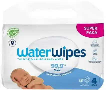 WaterWipes BIO chusteczki nawilżane dla dzieci 4x60szt