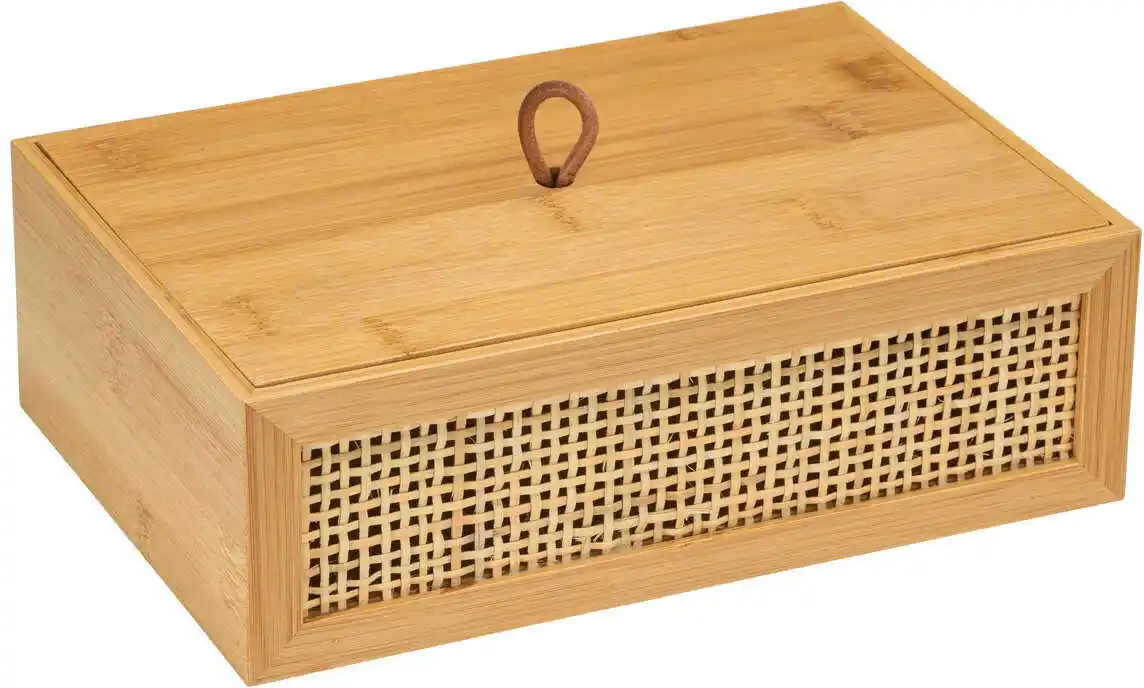 WENKO Pojemnik na kosmetyki ALLEGRE BAMBOO, 22 x 7 x 15 cm 25606100