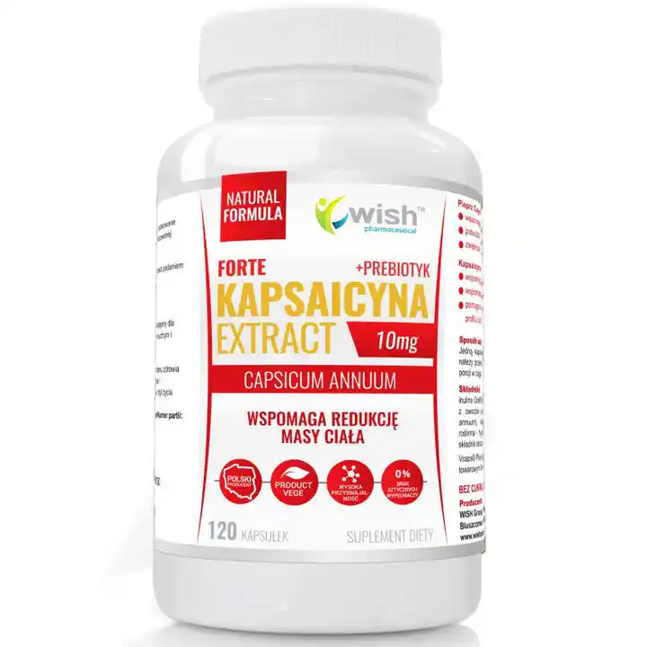 Wish Kapsaicyna Extract Forte 10Mg Suplement diety 120 kaps.