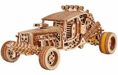 Wood Trick Zabawka drewniana Modern Machinery 3D Mad Buggy WDTK002 (320 elementów)