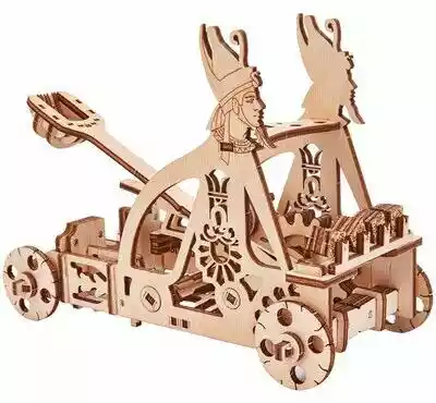 WOOD TRICK Zabawka drewniana Vintage Machinery 3D Catapult WDTK025 (96 elementów)