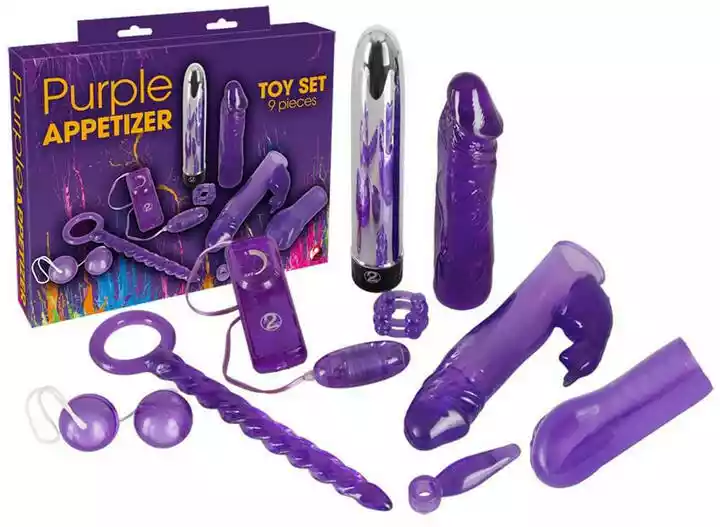 You2toys - Purple Appetizer - zestaw wibratorów (9 sztuk)