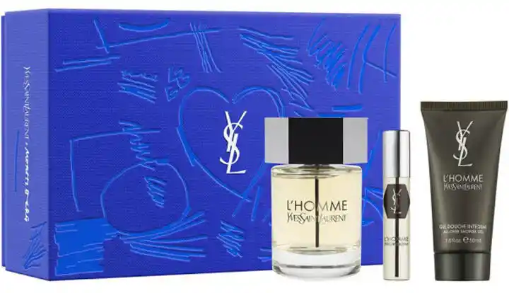 Yves Saint Laurent LHomme Zestaw - woda toaletowa 100 ml + woda toaletowa 10 ml + SG 50 ml