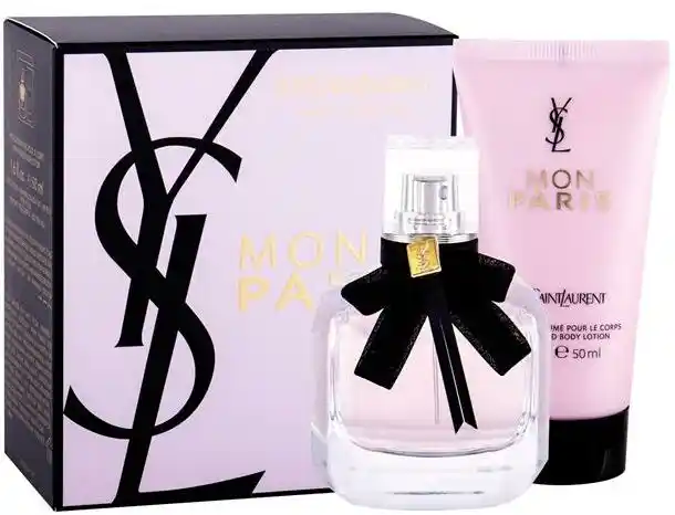 Yves Saint Laurent Mon Paris Zestaw: Woda perfumowana 50 ml + Mleczko do ciała 50 ml