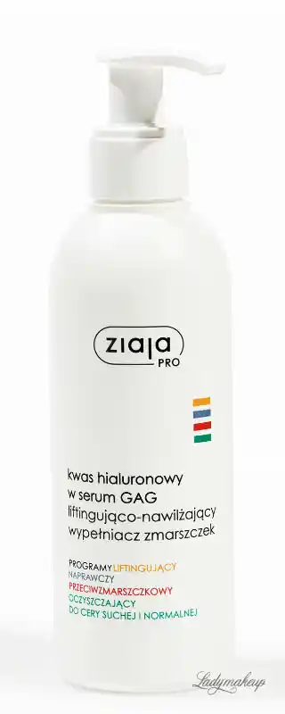 ZIAJA PRO kwas hialuronowy w serum GAG liftingująco-nawilżający wypełniacz zmarszczek 200ml