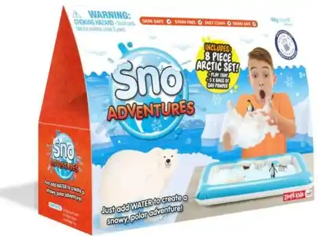 Zimpli Kids Zestaw do tworzenia śniegu z figurkami i tacą Sno World Arctic Adventure 3+