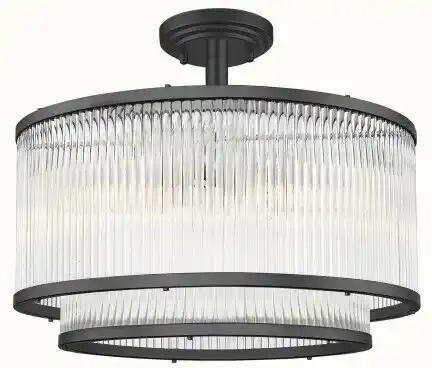 ZUMA LINE Lampa sufitowa SERGIO C0528-05H-P7AC oprawa w kolorze czarnym