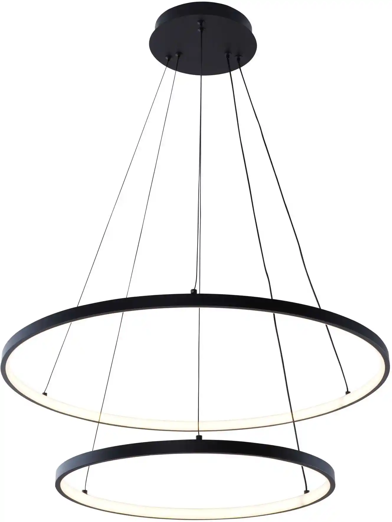 ZUMA LINE Lampa wisząca BRENO 18140BK-2 oprawa w kolorze czarnym