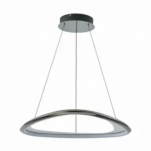 ZUMA LINE Lampa wisząca GETAFE MD3888-1S-3BCT oprawa w kolorze czerni i chromu