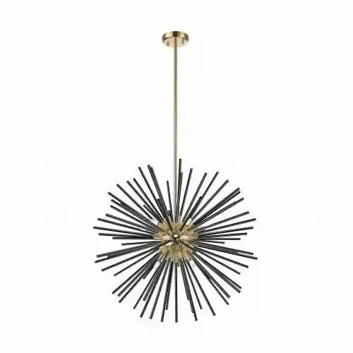 ZUMA LINE Lampa wisząca URCHIN P0491-09C-F7BC oprawa w kolorze czerni i złota