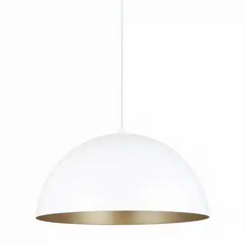 ZUMA LINE Lampa wisząca VELA A8001XL-WH oprawa w kolorze bieli i złota